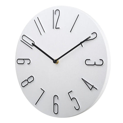 Quiet Slim Wall Clock with Modern Quartz Movement
