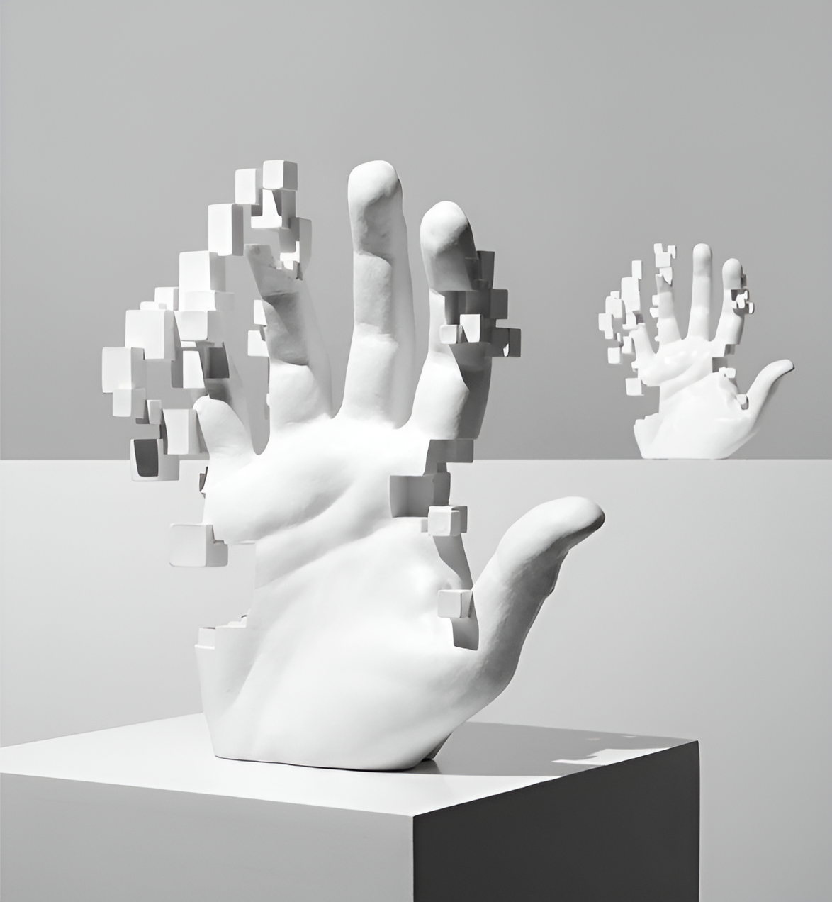 Colorful Resin Art Hand Sculpture Decor - Fesara