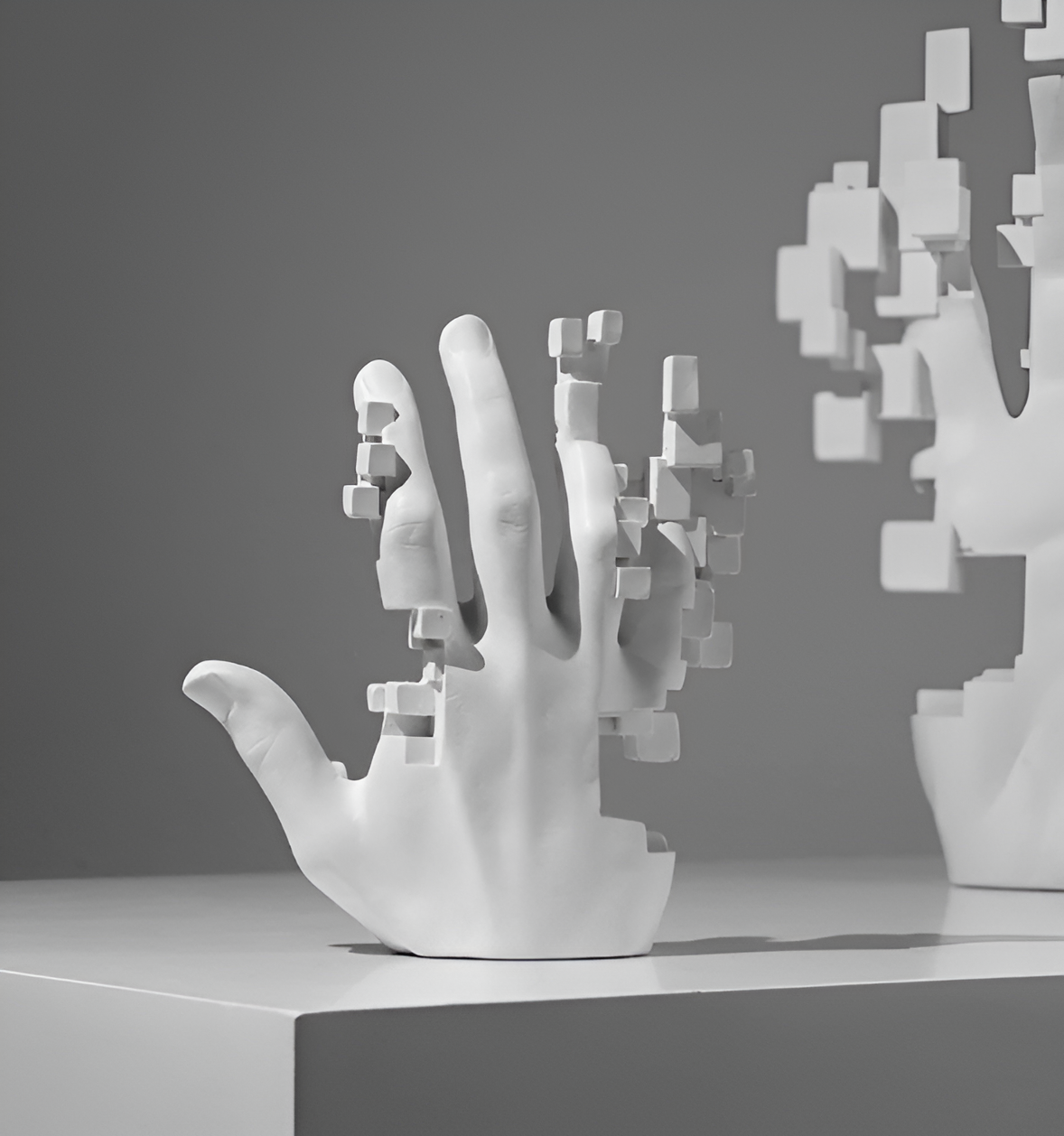 Colorful Resin Art Hand Sculpture Decor