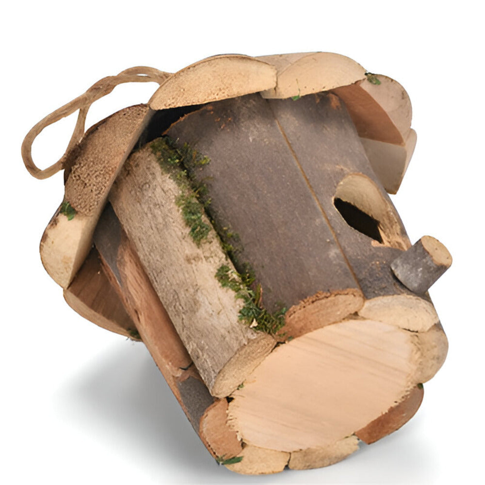 Natural Cedar Hanging Bird Feeder House