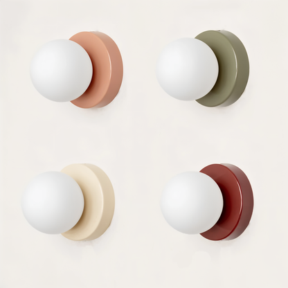 Elegant Glass Globe LED Wall Lamp - Fesara
