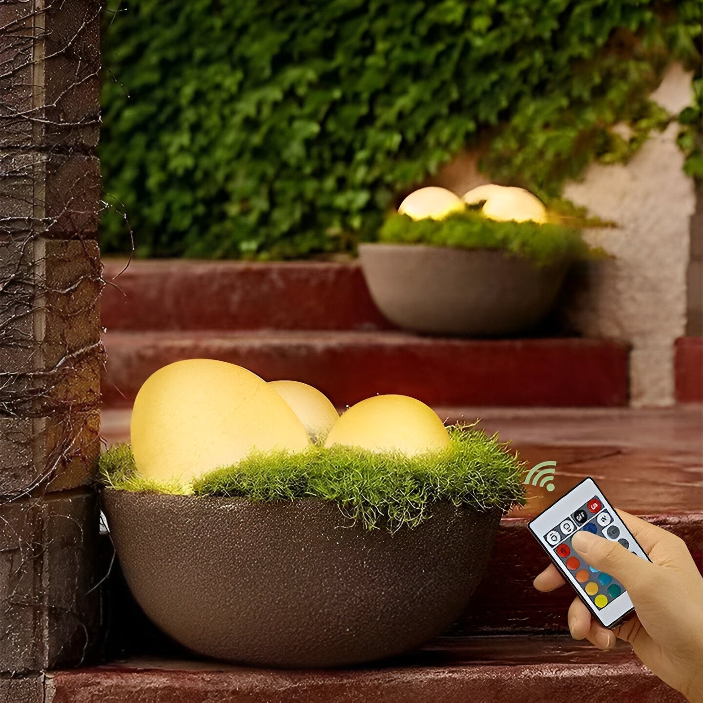 Solar Powered Outdoor Garden Lights with Remote