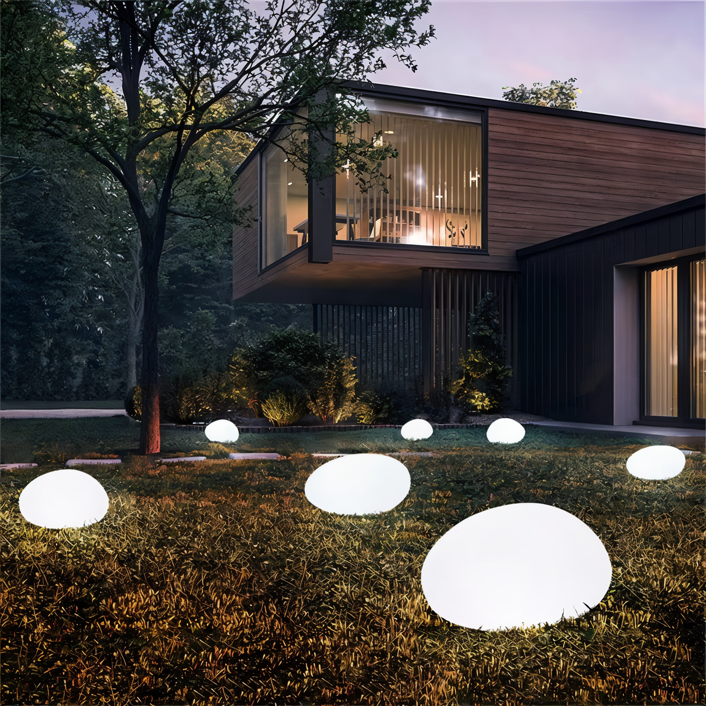 Solar Powered Outdoor Garden Lights with Remote