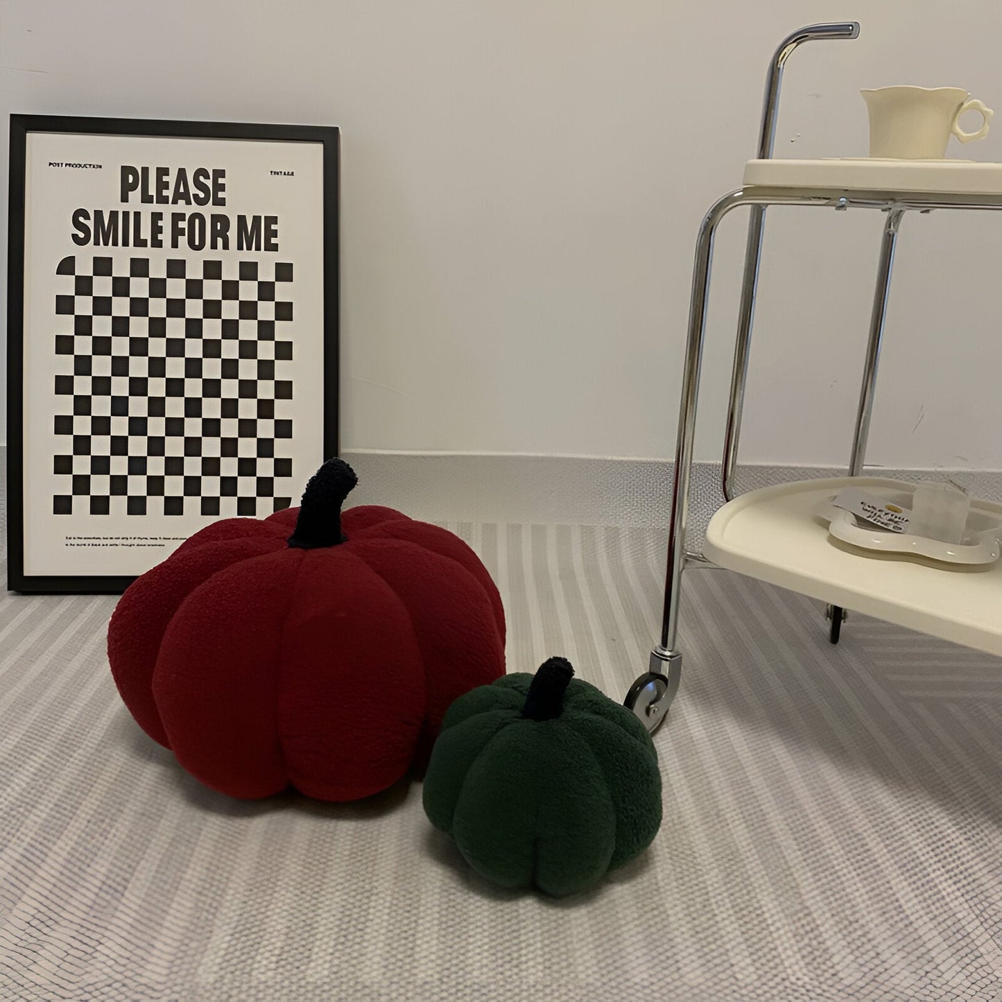 Comforting Velvet Pumpkin Pillow