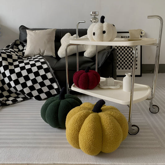 Comforting Velvet Pumpkin Pillow - Fesara