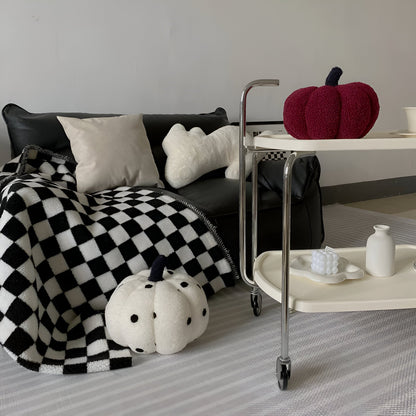 Comforting Velvet Pumpkin Pillow