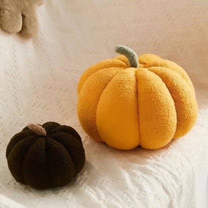 Comforting Velvet Pumpkin Pillow