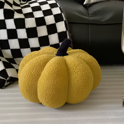 Comforting Velvet Pumpkin Pillow