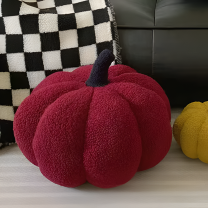 Comforting Velvet Pumpkin Pillow