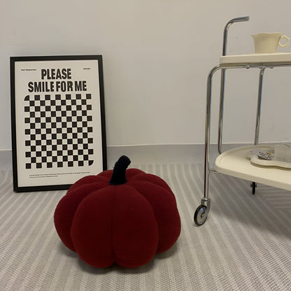 Comforting Velvet Pumpkin Pillow