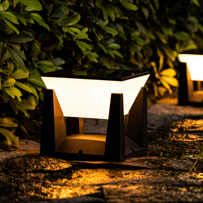 Outdoor Black Solar Garden Light