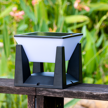 Outdoor Black Solar Garden Light