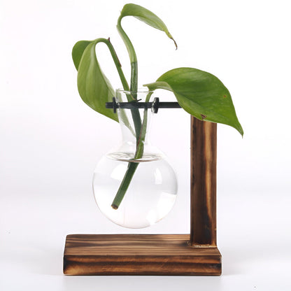 Natural Wood Indoor Herb Planter