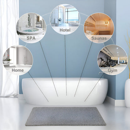 Soft Grip Shower Mat - Anti Slip Bathroom Floor Mat