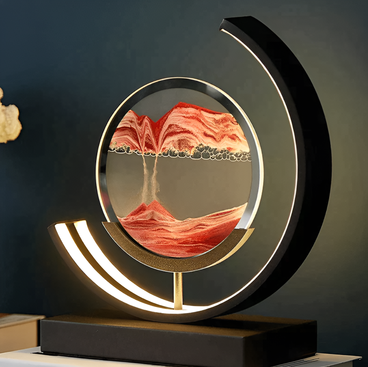 Warm Beige Table Lamp with Adjustable Dimmer - Fesara