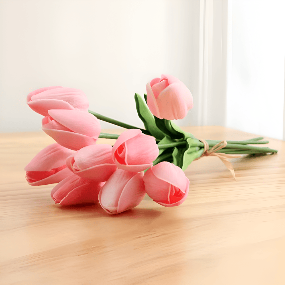 Beautiful Artificial Tulip Flower Arrangements Set of 6