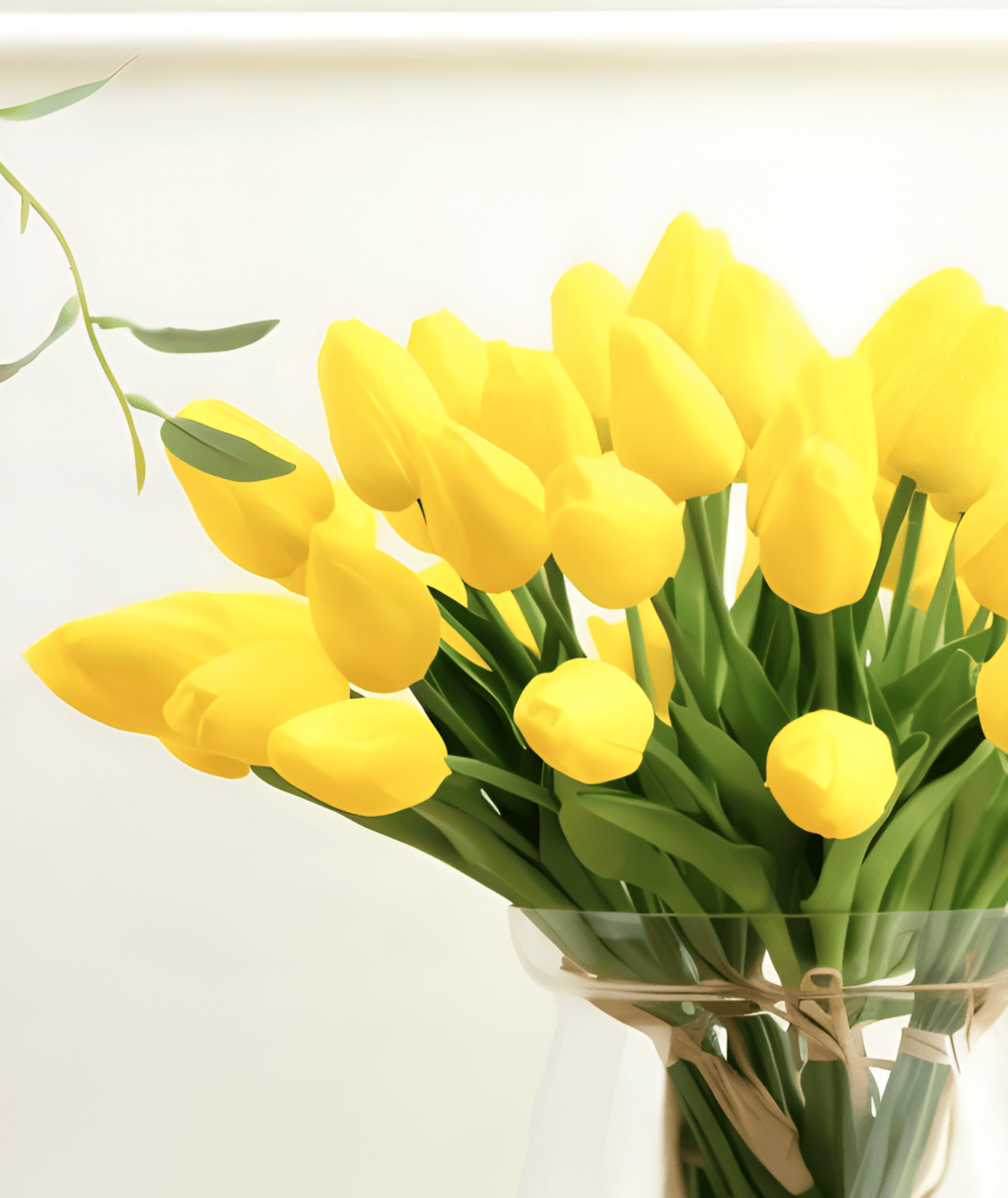 Beautiful Artificial Tulip Flower Arrangements Set of 6