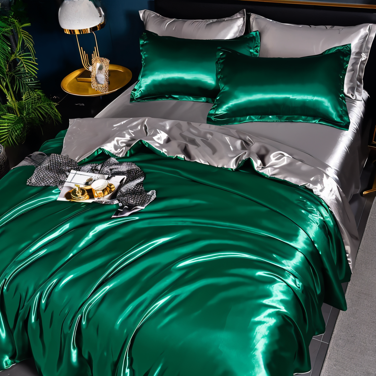 Luxurious Soft Silk Comforter Set