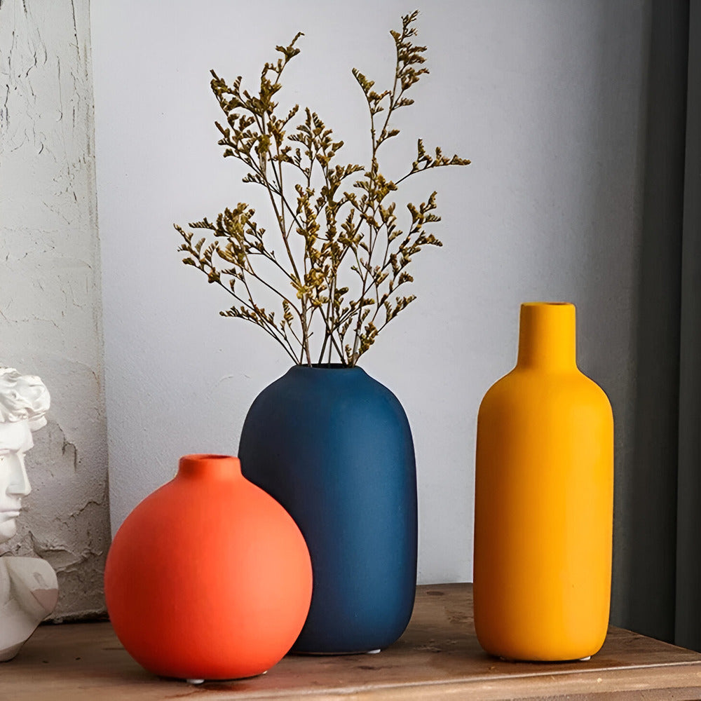 Simple White Ceramic Decor Vase