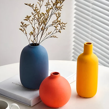 Simple White Ceramic Decor Vase