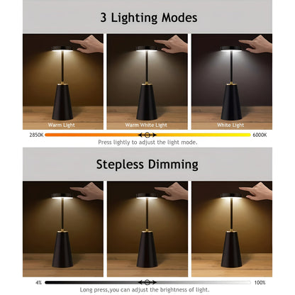 Sleek Wireless Table Lamp for Ambient Lighting
