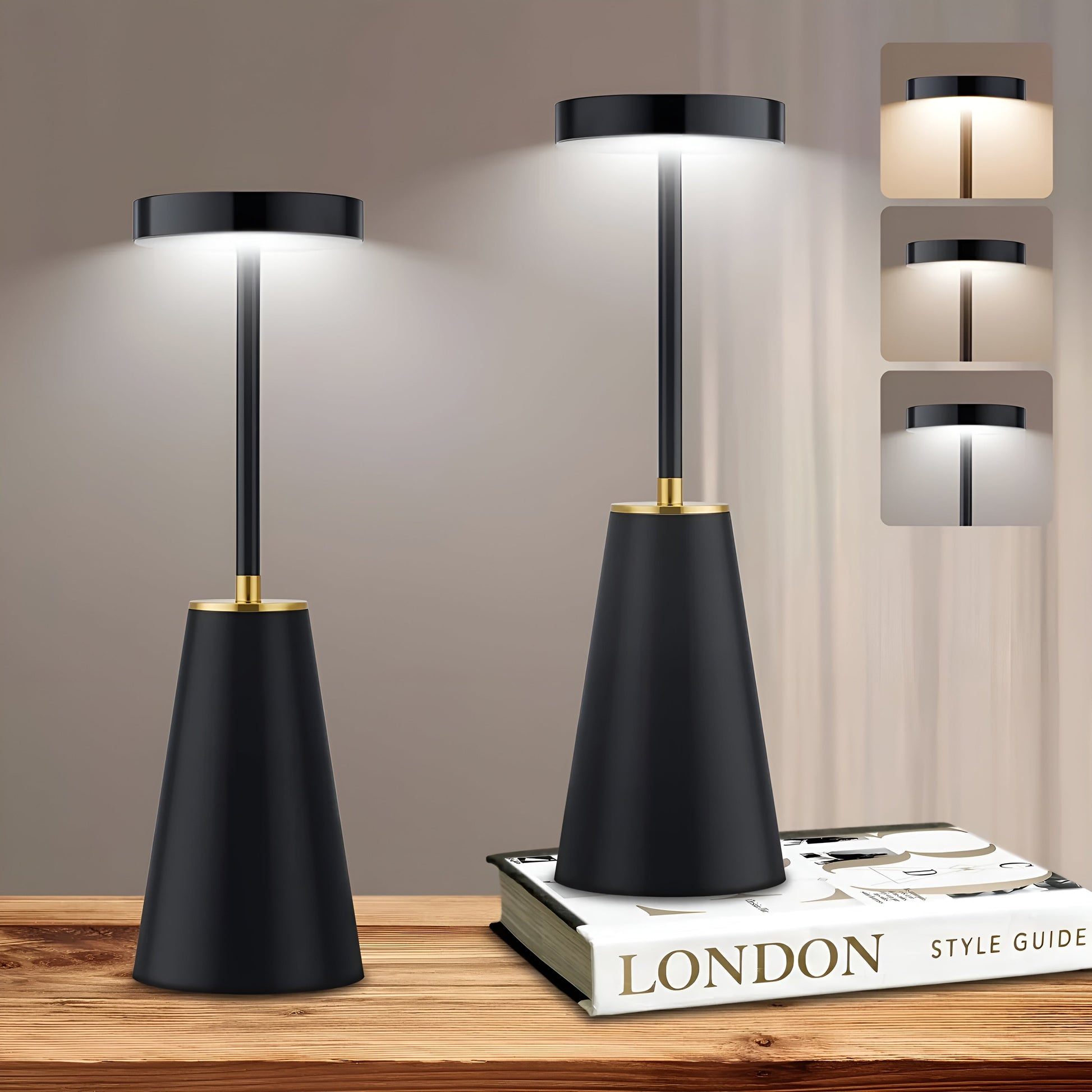 Sleek Wireless Table Lamp for Ambient Lighting - Fesara