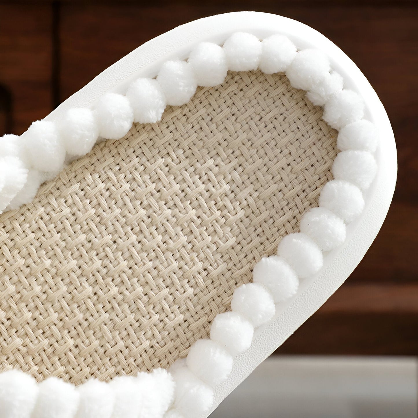 Cozy Faux Fur Slippers with Cross Strap Detail