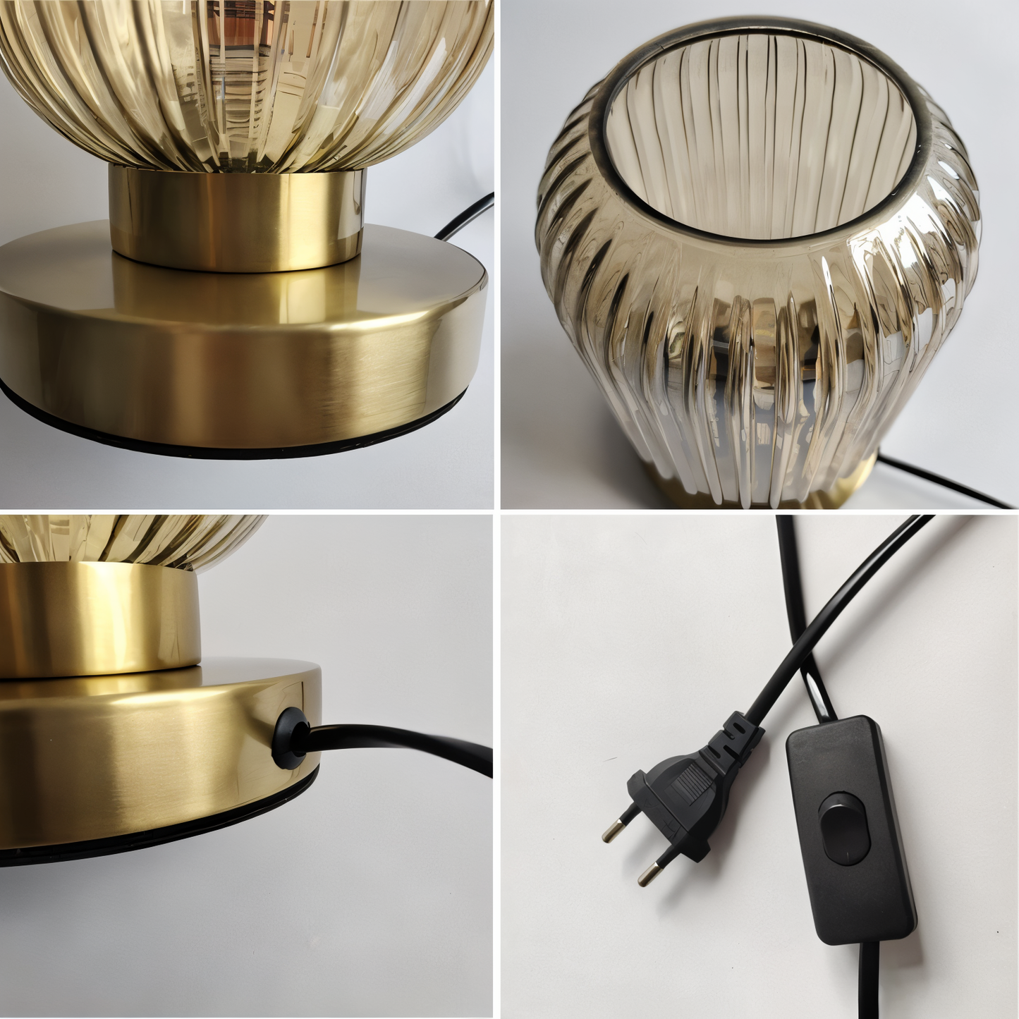 Scandinavian Style Glass Table Light
