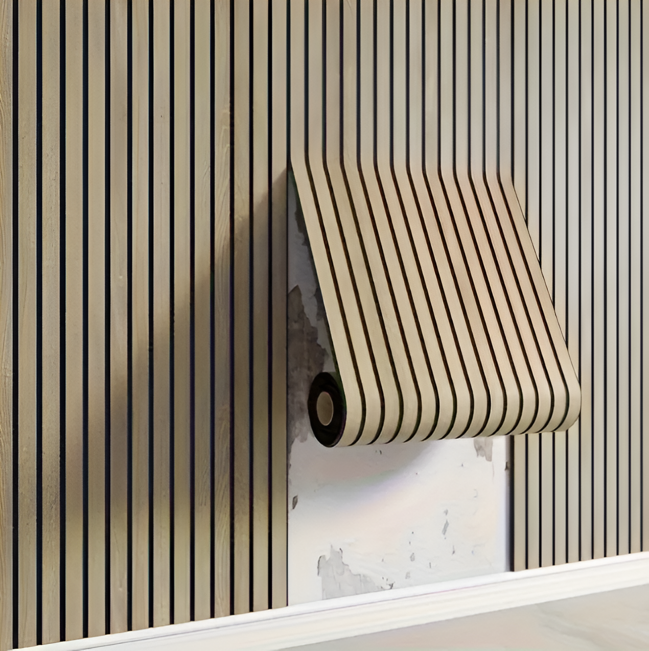 Peel & Stick Wood Grain 3D Wall Panel