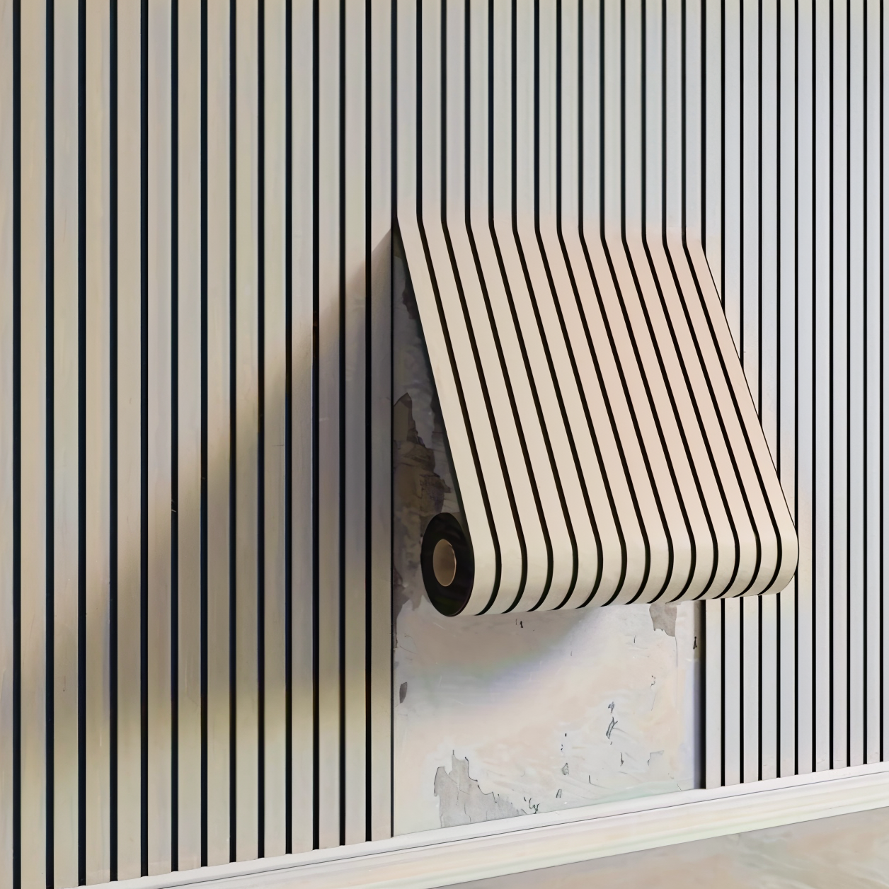 Easy Peel Wall Panels with Wooden Texture Design