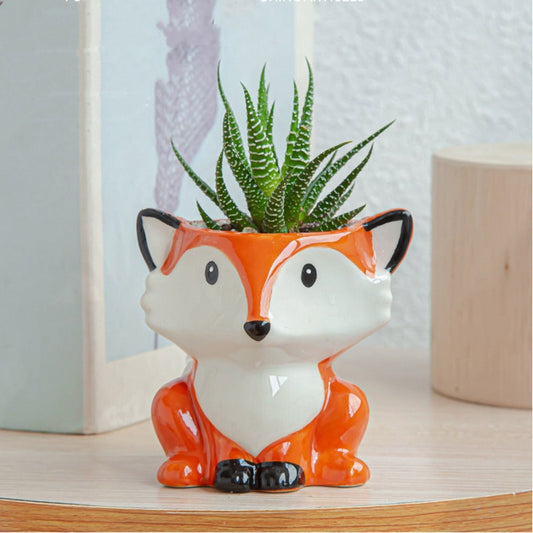 Colorful Ceramic Animal Pot for Home Decor - Fesara