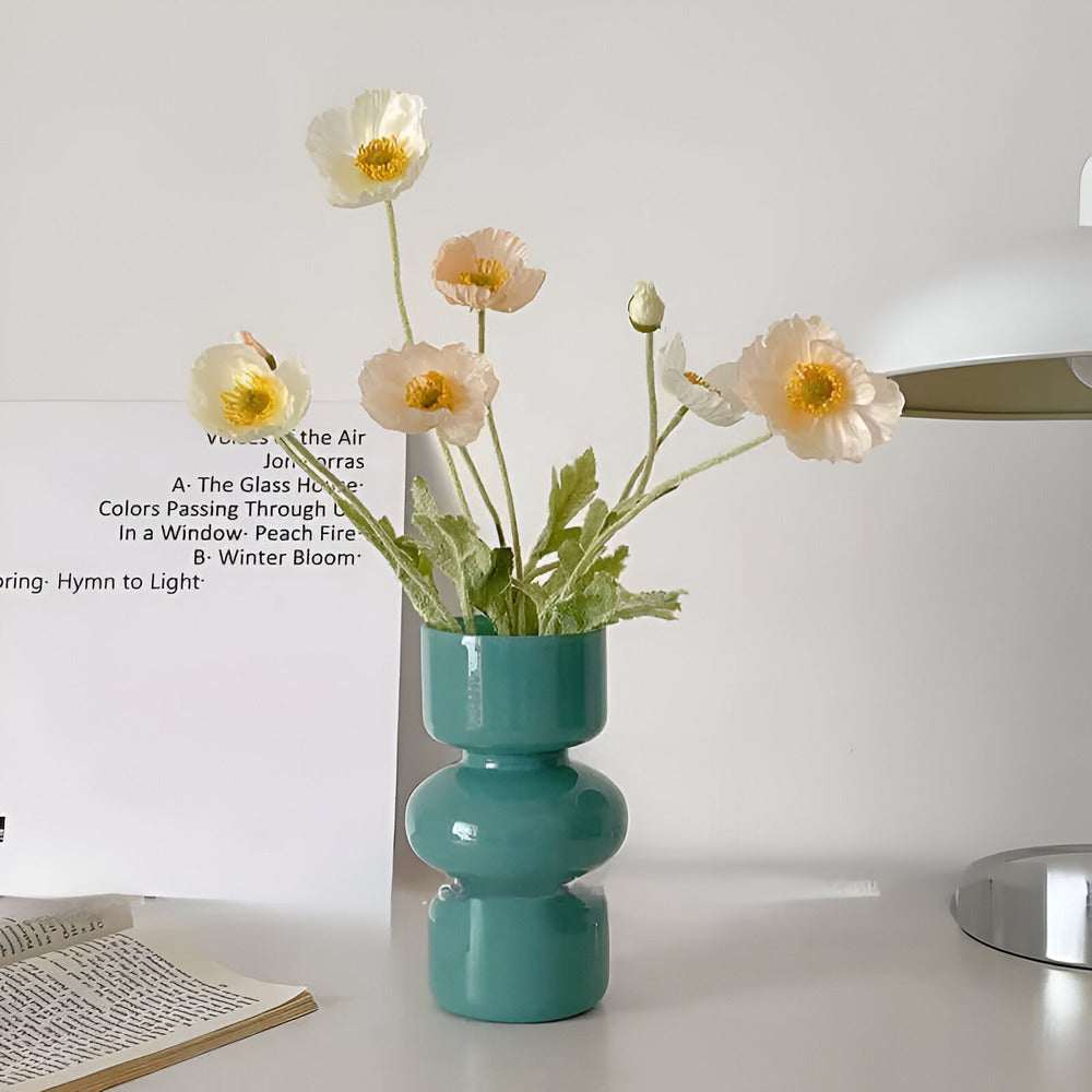 Colorful Modern Glass Vase Decor - Fesara