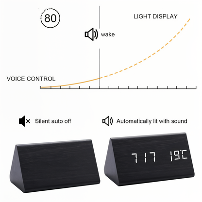 Compact Digital Plastic Alarm Clock