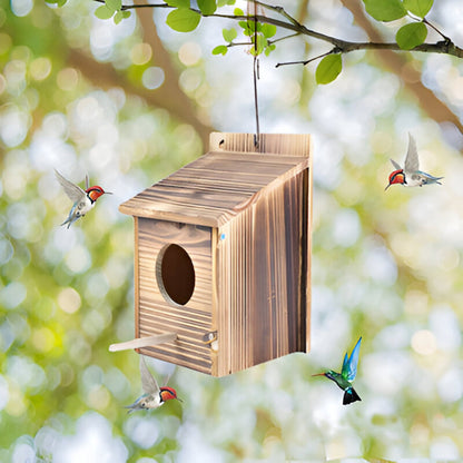 Outdoor Waterproof Wood Bird House - Fesara