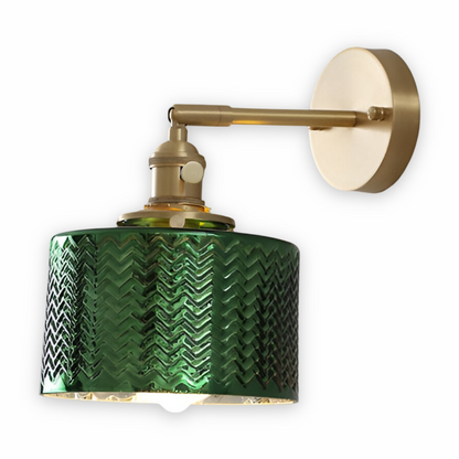 Modern LED Glass Wall Light with Adjustable Arm - Fesara