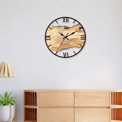 Clear Glass Modern Wall Clock