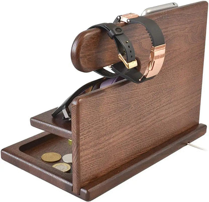 Natural Wood Phone Stand and Holder
