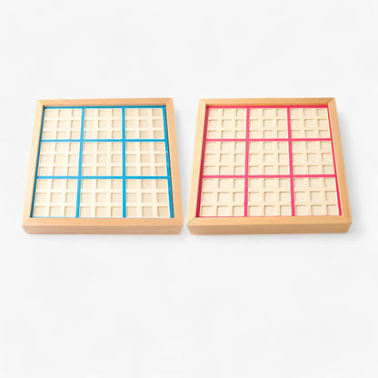Traditional Wooden Sudoku Puzzle Box Set