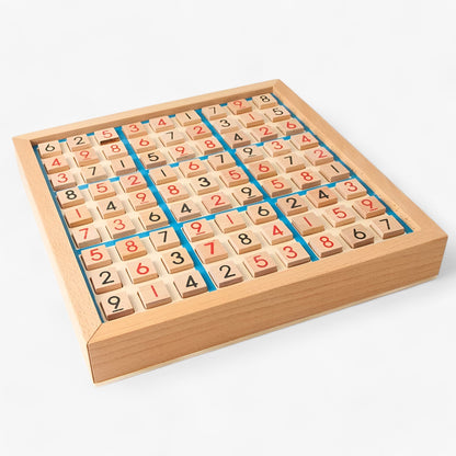Traditional Wooden Sudoku Puzzle Box Set
