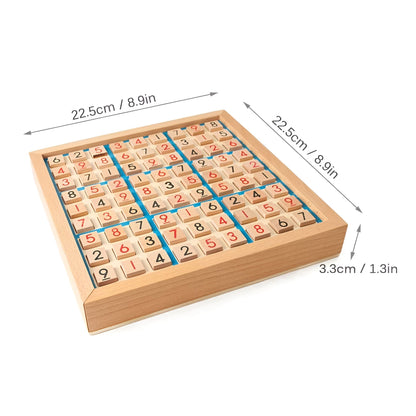 Traditional Wooden Sudoku Puzzle Box Set