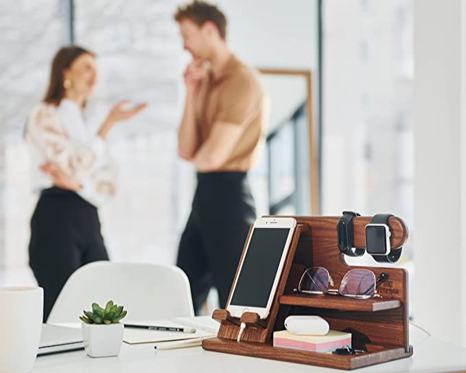 Natural Wood Phone Stand and Holder