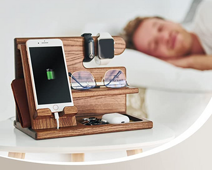 Natural Wood Phone Stand and Holder
