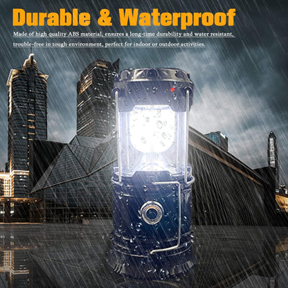 Hunting Gear Solar Rechargeable LED Camping Lantern 2