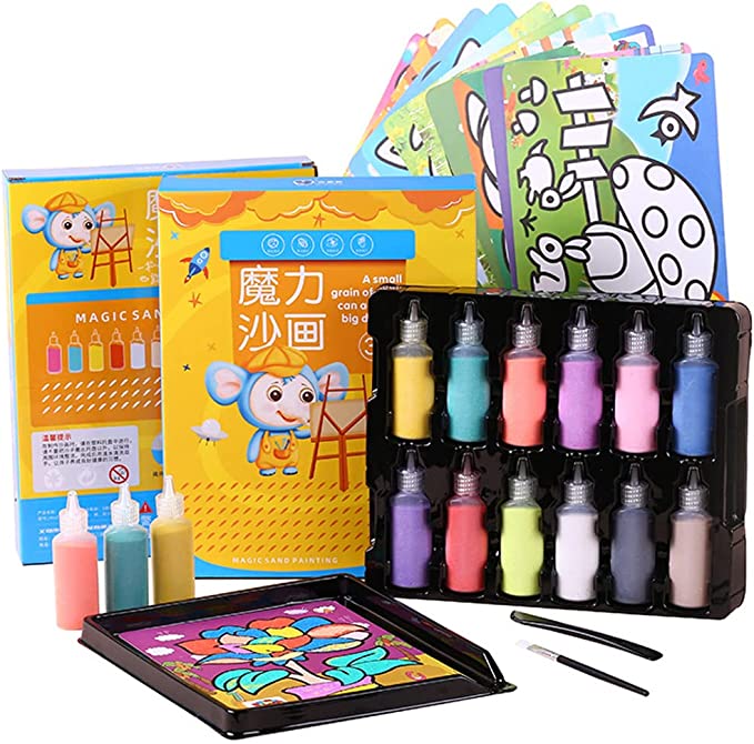 Colorful Kids Art Sand Painting Kit - Fesara