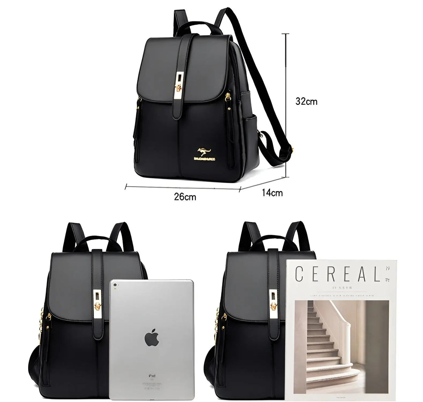 Premium Leather Ladies Daypack Bag
