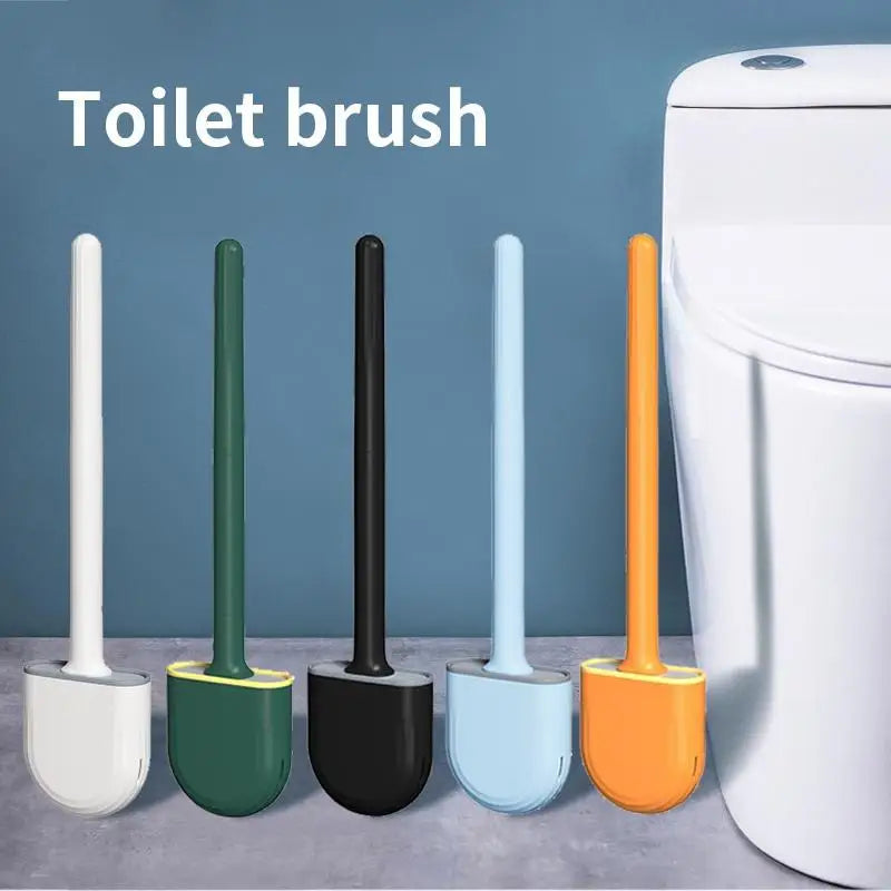 HygieneFlex | Ergonomic Silicone Toilet Brush with Wall Mounted Holder 3