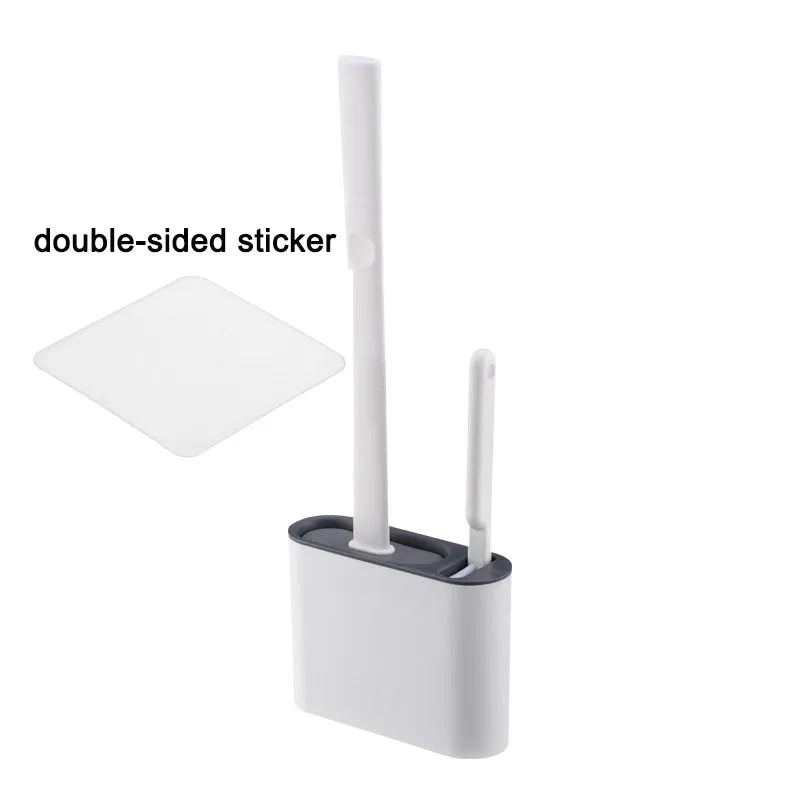 HygieneFlex | Ergonomic Silicone Toilet Brush with Wall Mounted Holder 6