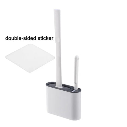 HygieneFlex | Ergonomic Silicone Toilet Brush with Wall Mounted Holder 6