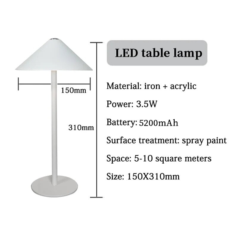Fesara | Slim LED Wireless Desk Lamp with Dimmable Light - Fesara