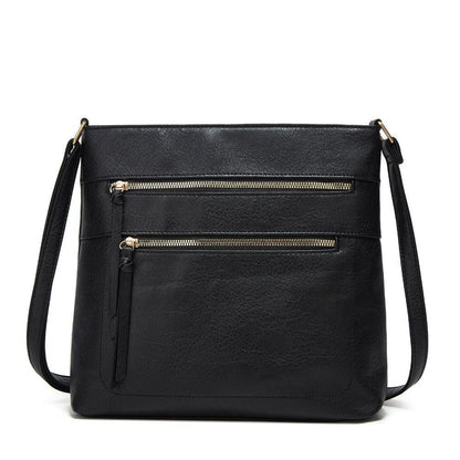 Chic Real Leather Small Crossbody Handbag - Fesara